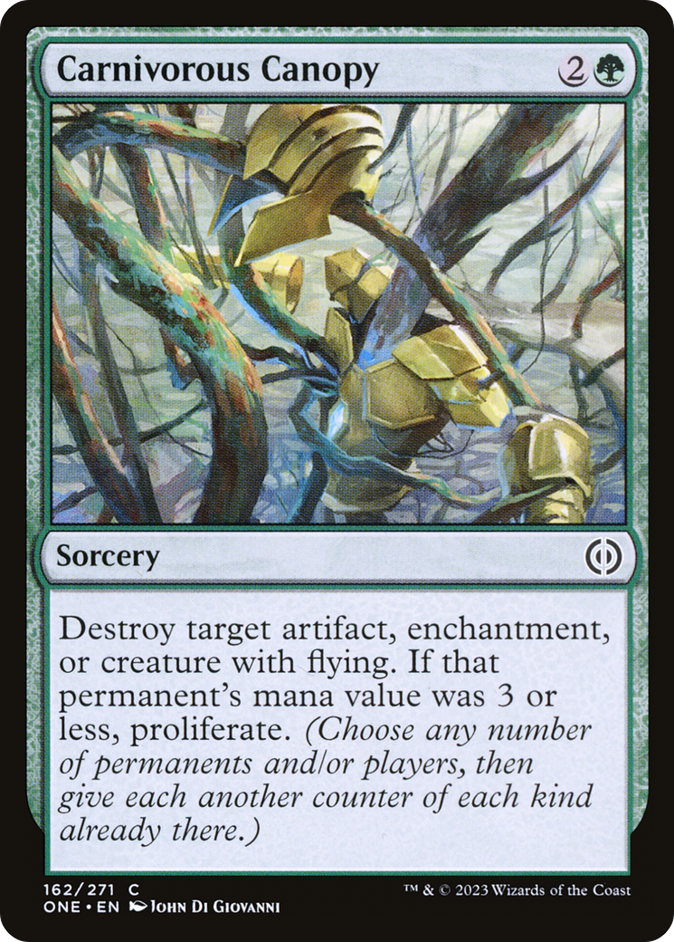 Carnivorous Canopy [Phyrexia: All Will Be One] | North Valley Games