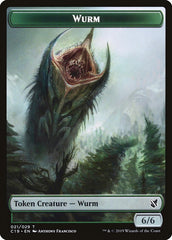 Beast (013) // Wurm Double-Sided Token [Commander 2019 Tokens] | North Valley Games