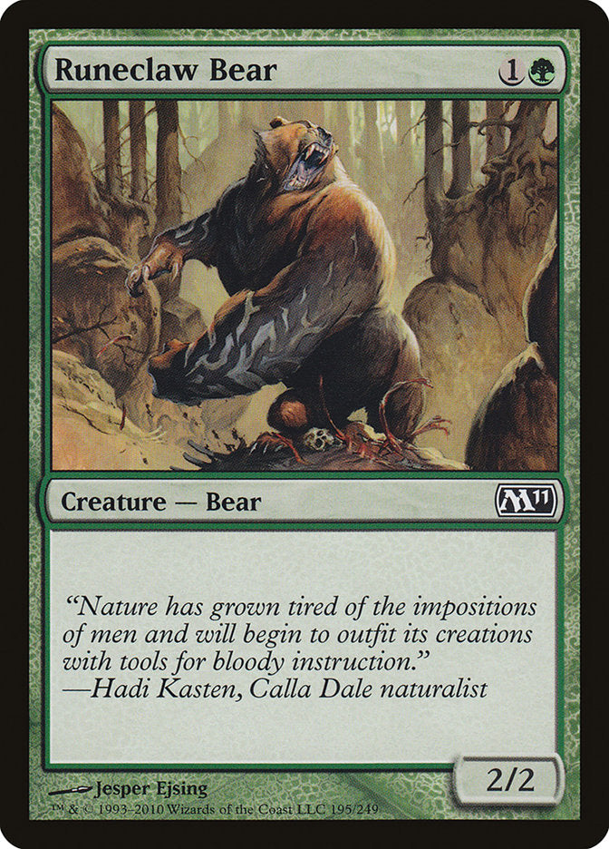 Runeclaw Bear [Magic 2011] | North Valley Games