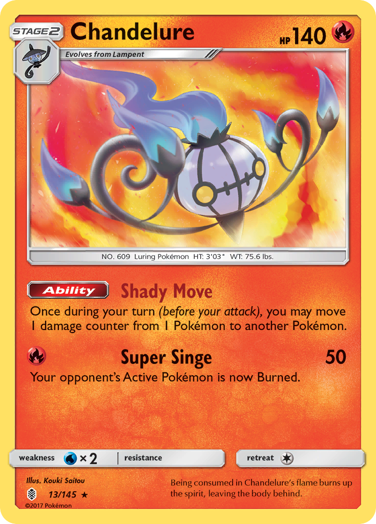 Chandelure (13/145) [Sun & Moon: Guardians Rising] | North Valley Games