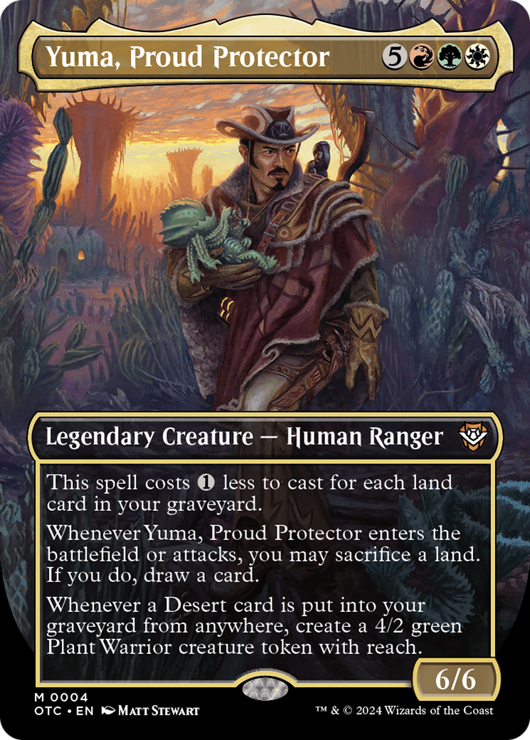 Yuma, Proud Protector (Borderless) [Outlaws of Thunder Junction Commander] | North Valley Games