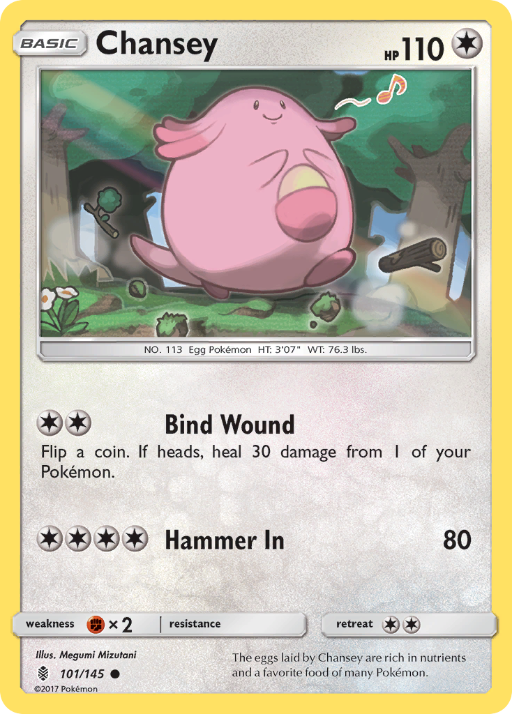 Chansey (101/145) [Sun & Moon: Guardians Rising] | North Valley Games