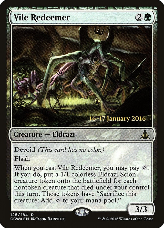 Vile Redeemer [Oath of the Gatewatch Prerelease Promos] | North Valley Games