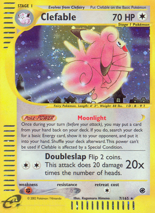 Clefable (7/165) [Expedition: Base Set] | North Valley Games