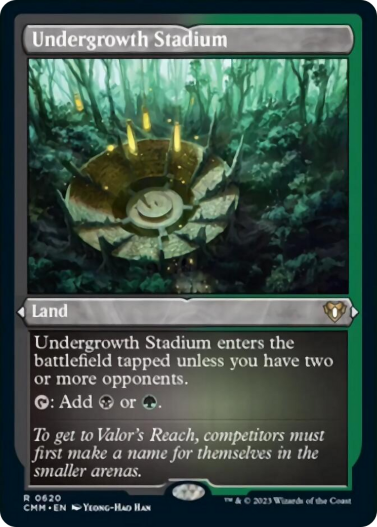 Undergrowth Stadium (Foil Etched) [Commander Masters] | North Valley Games
