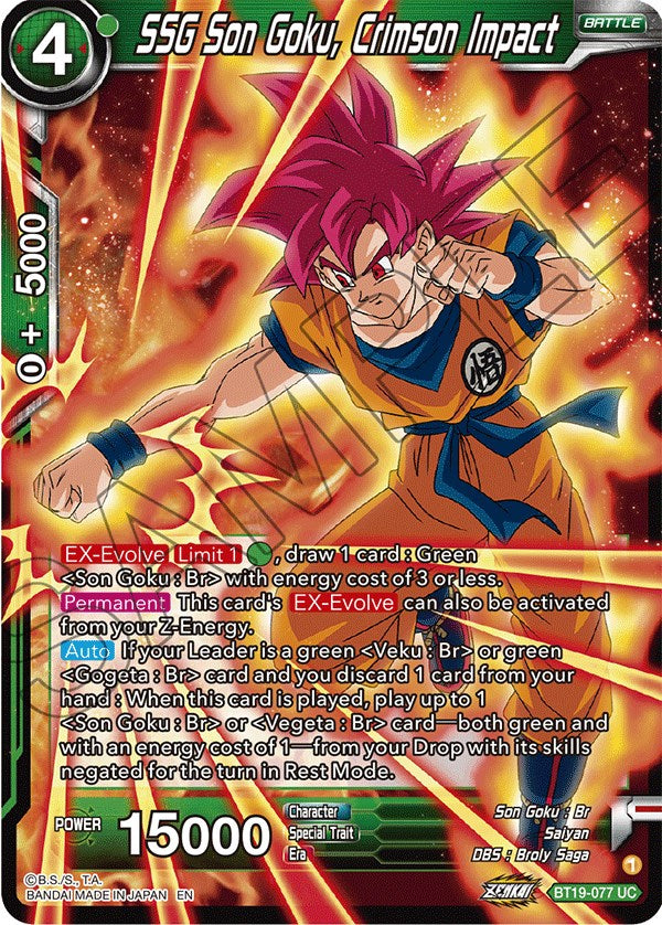 SSG Son Goku, Crimson Impact (BT19-077) [Fighter's Ambition] | North Valley Games