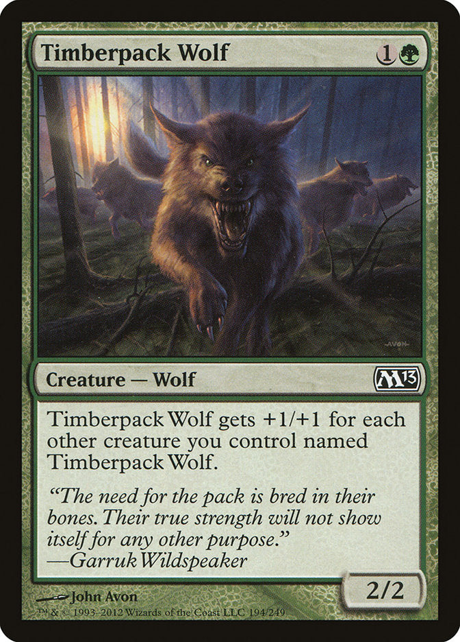 Timberpack Wolf [Magic 2013] | North Valley Games