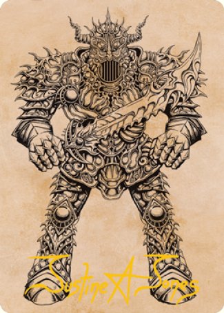 Iron Golem (Showcase) Art Card (Gold-Stamped Signature) [Dungeons & Dragons: Adventures in the Forgotten Realms Art Series] | North Valley Games