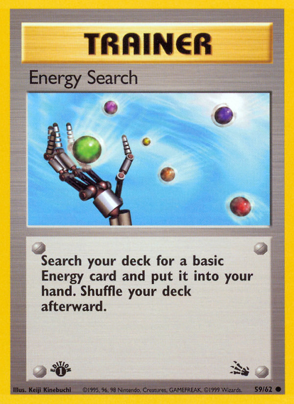 Energy Search (59/62) [Fossil 1st Edition] | North Valley Games