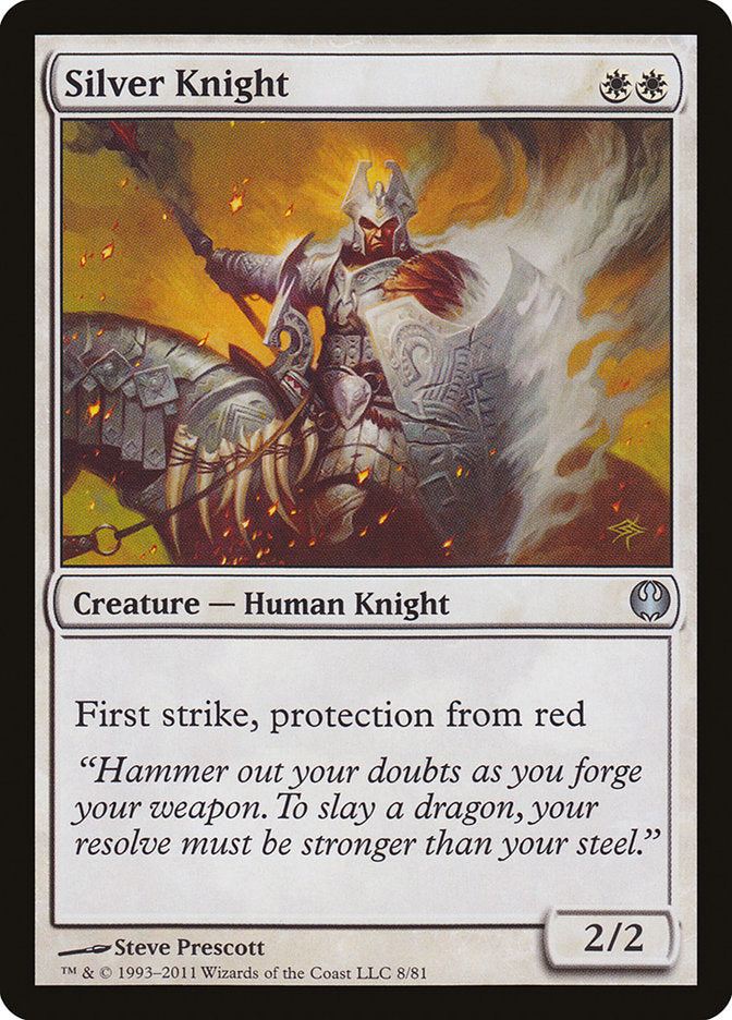 Silver Knight [Duel Decks: Knights vs. Dragons] | North Valley Games