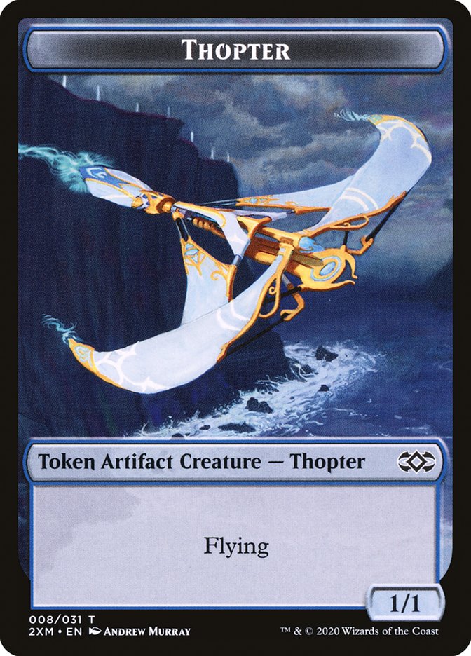 Myr (024) // Thopter (008) Double-Sided Token [Double Masters Tokens] | North Valley Games