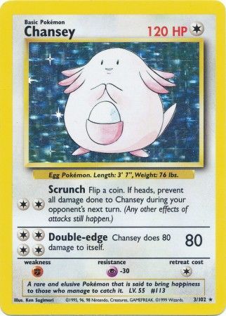 Chansey (3/102) [Base Set Unlimited] | North Valley Games