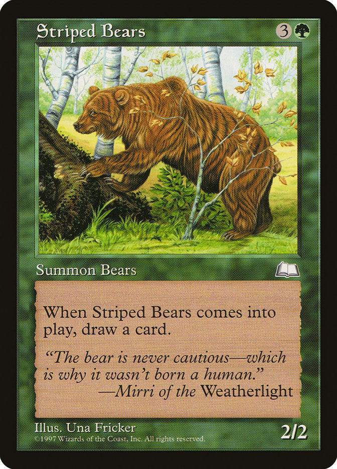 Striped Bears [Weatherlight] | North Valley Games