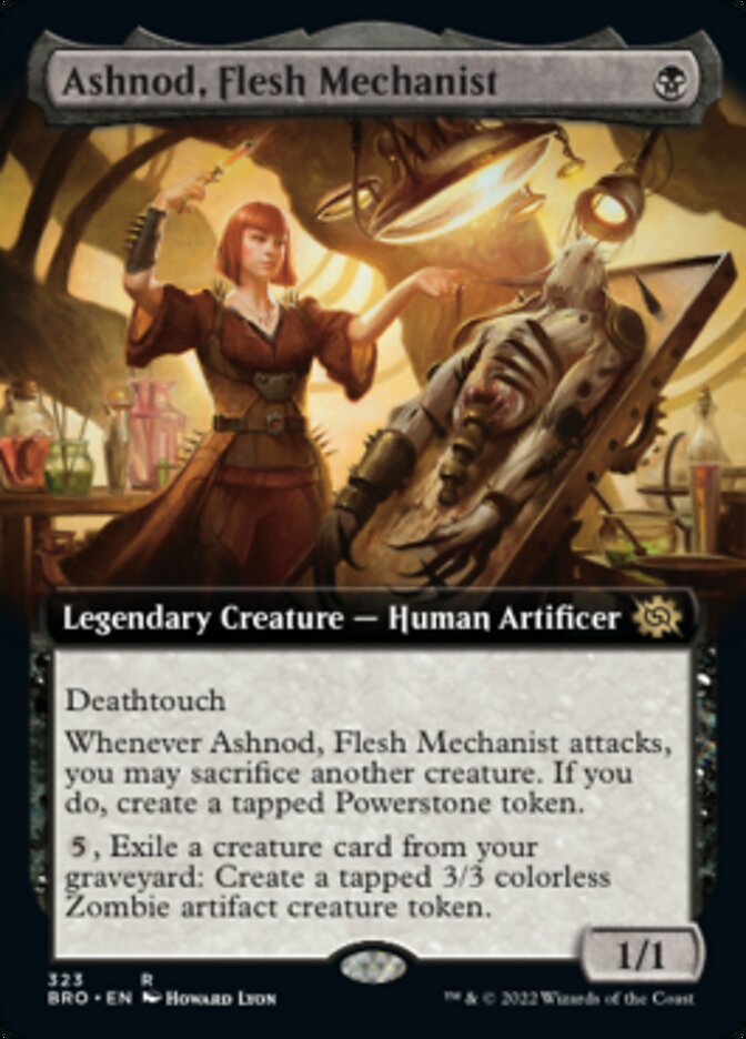 Ashnod, Flesh Mechanist (Extended Art) [The Brothers' War] | North Valley Games
