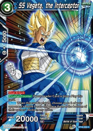 SS Vegeta, the Interceptor (BT16-030) [Realm of the Gods] | North Valley Games