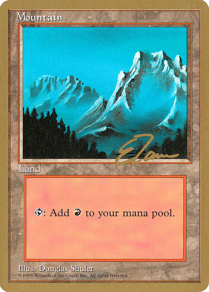 Mountain (et374) (Eric Tam) [Pro Tour Collector Set] | North Valley Games