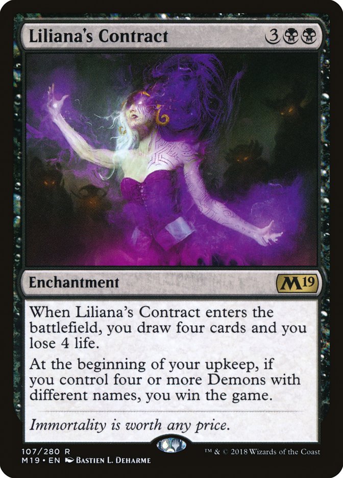 Liliana's Contract [Core Set 2019] | North Valley Games