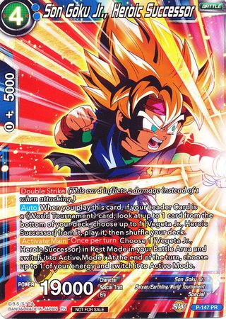 Son Goku Jr., Heroic Successor (Power Booster) (P-147) [Promotion Cards] | North Valley Games