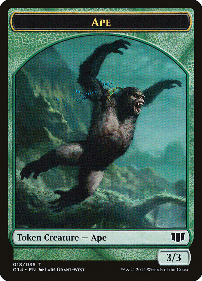 Ape // Zombie (011/036) Double-Sided Token [Commander 2014 Tokens] | North Valley Games