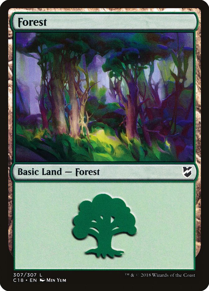 Forest (307) [Commander 2018] | North Valley Games