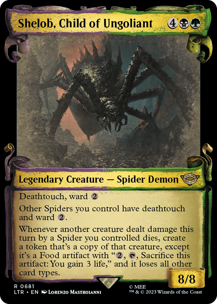 Shelob, Child of Ungoliant [The Lord of the Rings: Tales of Middle-Earth Showcase Scrolls] | North Valley Games