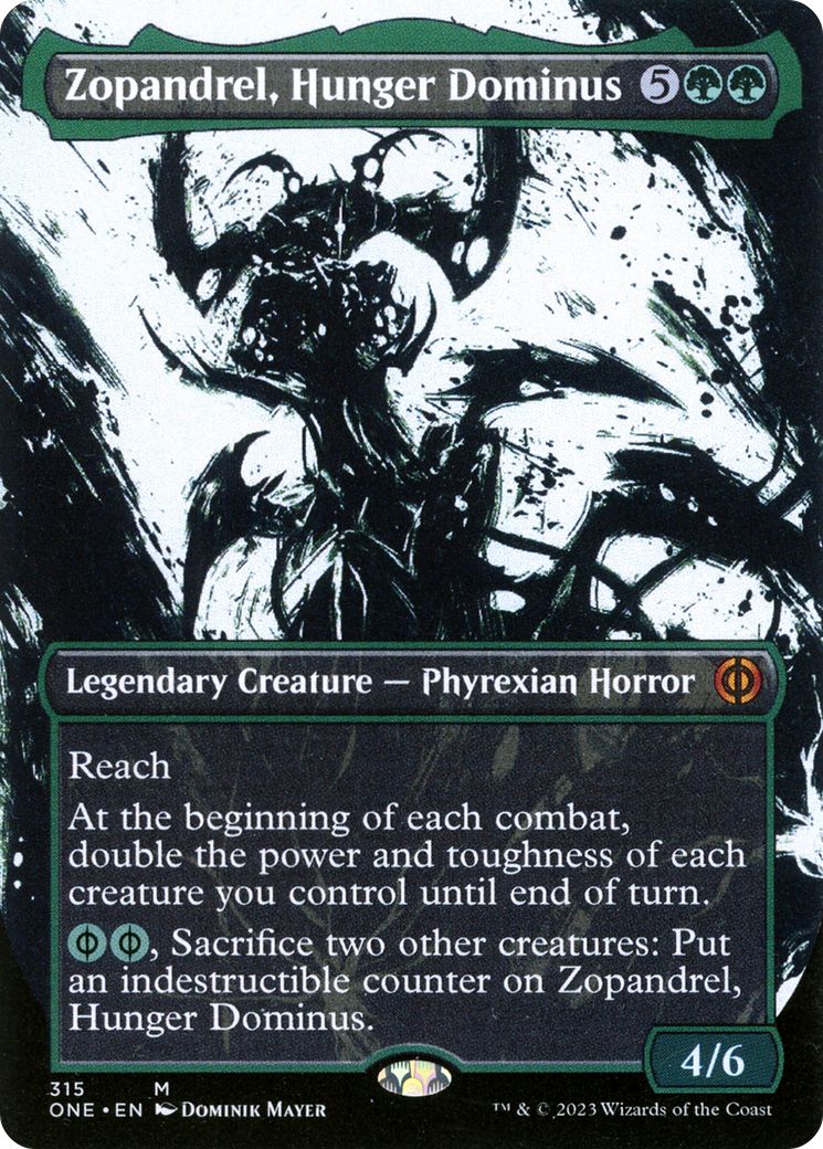 Zopandrel, Hunger Dominus (Borderless Ichor) [Phyrexia: All Will Be One] | North Valley Games