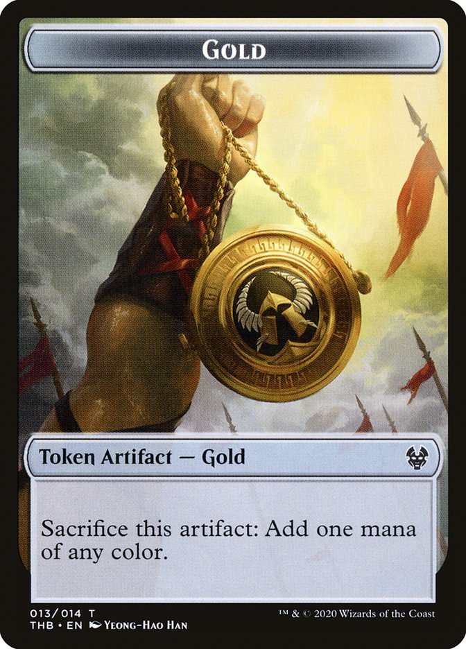 Gold Token [Theros Beyond Death Tokens] | North Valley Games