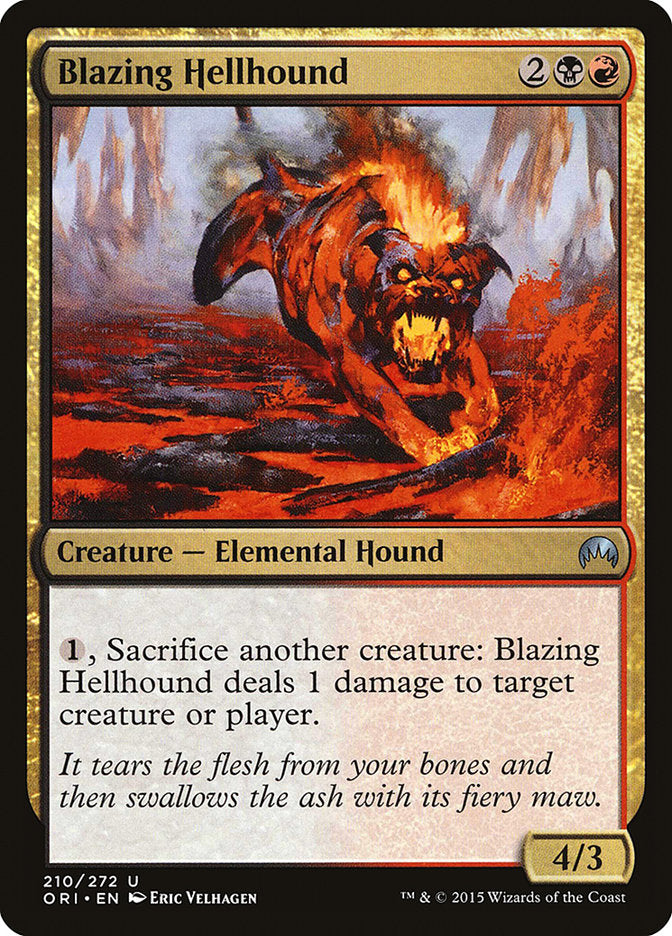 Blazing Hellhound [Magic Origins] | North Valley Games