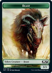 Beast // Treasure Double-Sided Token [Core Set 2021 Tokens] | North Valley Games