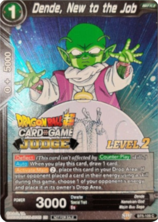 Dende, New to the Job (Level 2) (BT5-109) [Judge Promotion Cards] | North Valley Games