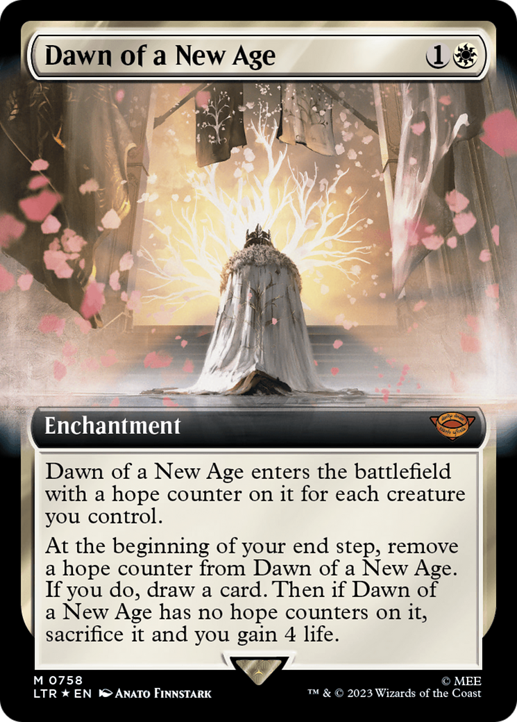 Dawn of a New Age (Extended Art) (Surge Foil) [The Lord of the Rings: Tales of Middle-Earth] | North Valley Games
