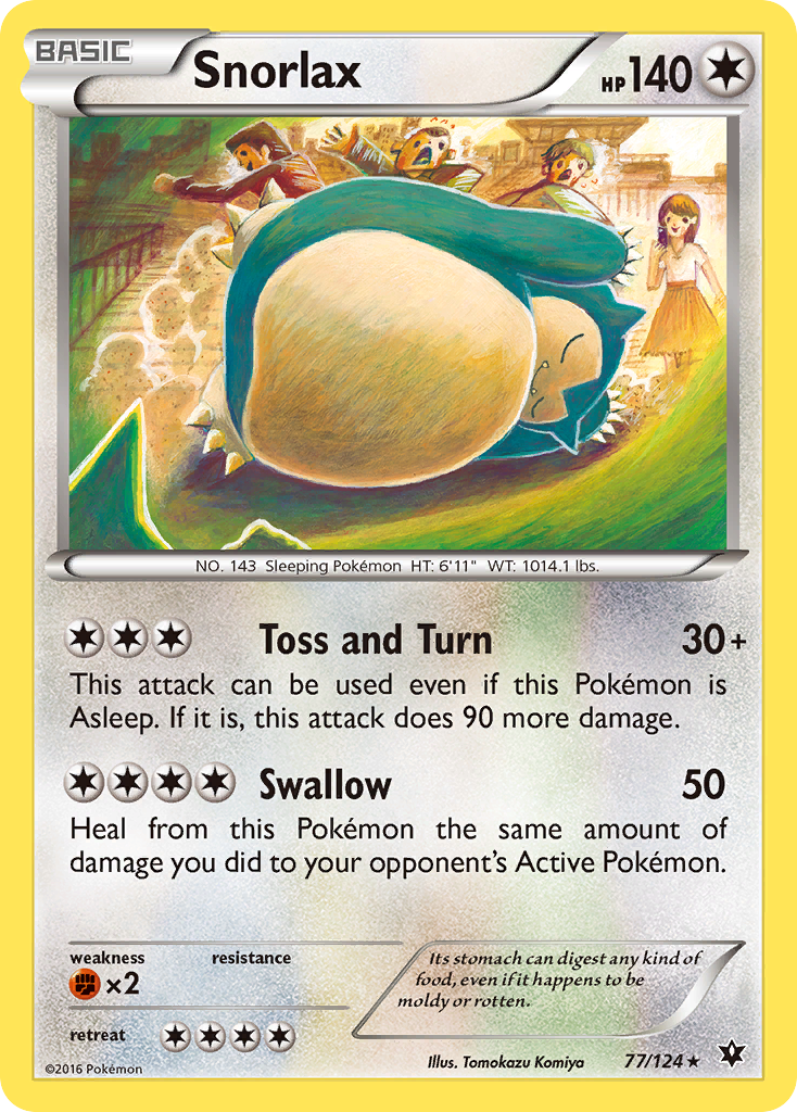 Snorlax (77/124) [XY: Fates Collide] | North Valley Games
