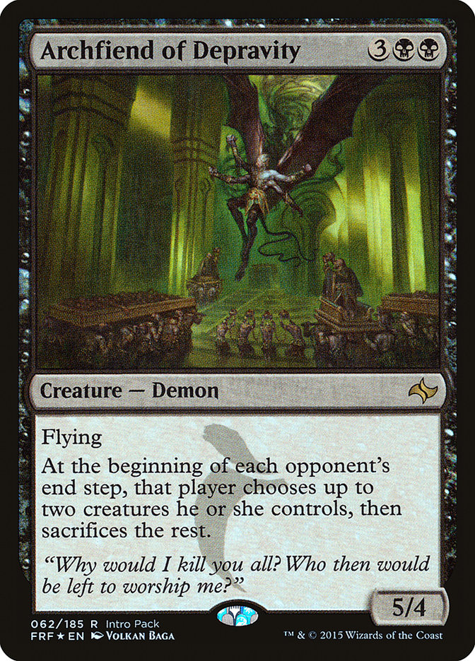 Archfiend of Depravity (Intro Pack) [Fate Reforged Promos] | North Valley Games