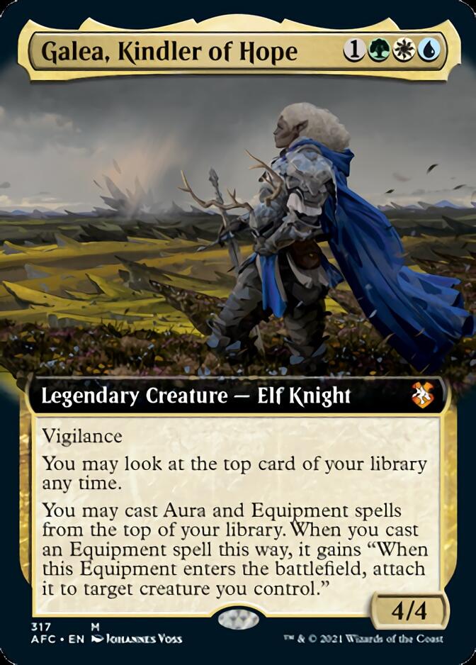 Galea, Kindler of Hope (Extended Art) [Dungeons & Dragons: Adventures in the Forgotten Realms Commander] | North Valley Games