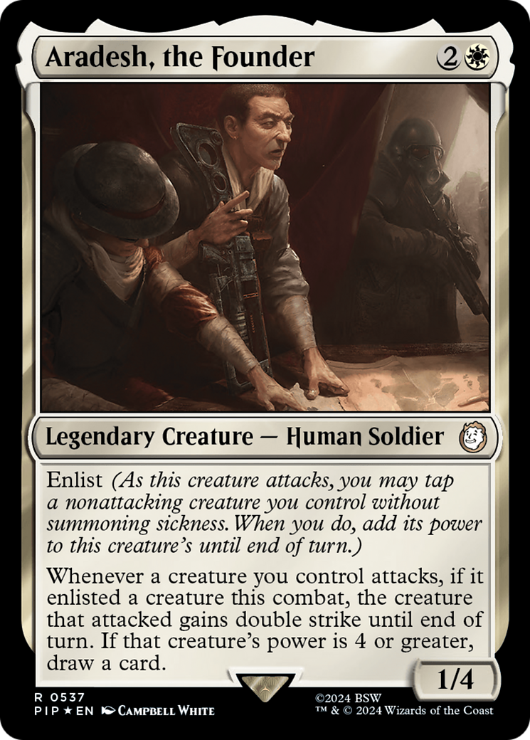 Aradesh, the Founder (Surge Foil) [Fallout] | North Valley Games