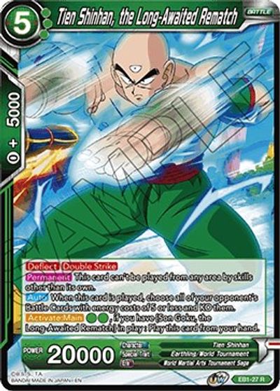Tien Shinhan, the Long-Awaited Rematch (EB1-027) [Battle Evolution Booster] | North Valley Games