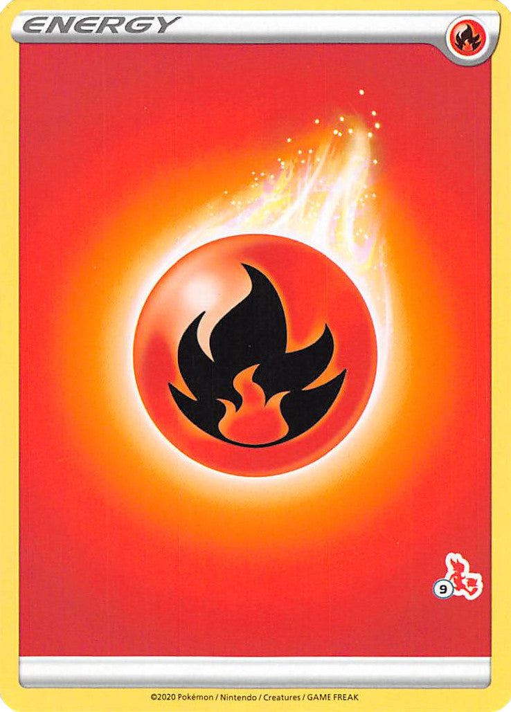 Fire Energy (Cinderace Stamp #9) [Battle Academy 2022] | North Valley Games