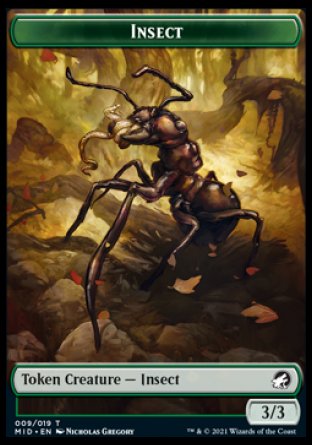 Insect Token [Innistrad: Midnight Hunt Tokens] | North Valley Games