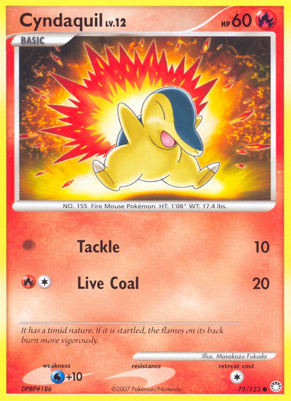 Cyndaquil (79/123) [Diamond & Pearl: Mysterious Treasures] | North Valley Games