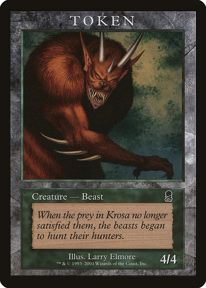 Beast Token [Magic Player Rewards 2001] | North Valley Games