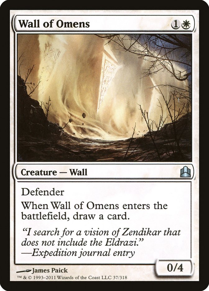 Wall of Omens [Commander 2011] | North Valley Games