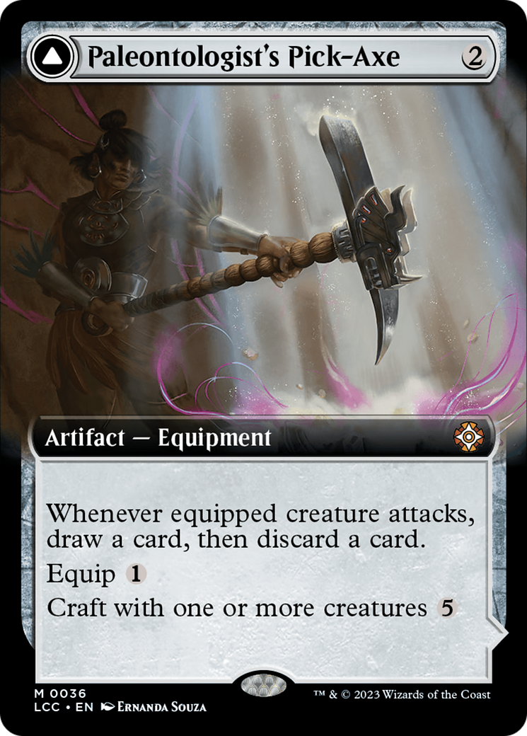 Paleontologist's Pick-Axe (Extended Art) [The Lost Caverns of Ixalan Commander] | North Valley Games