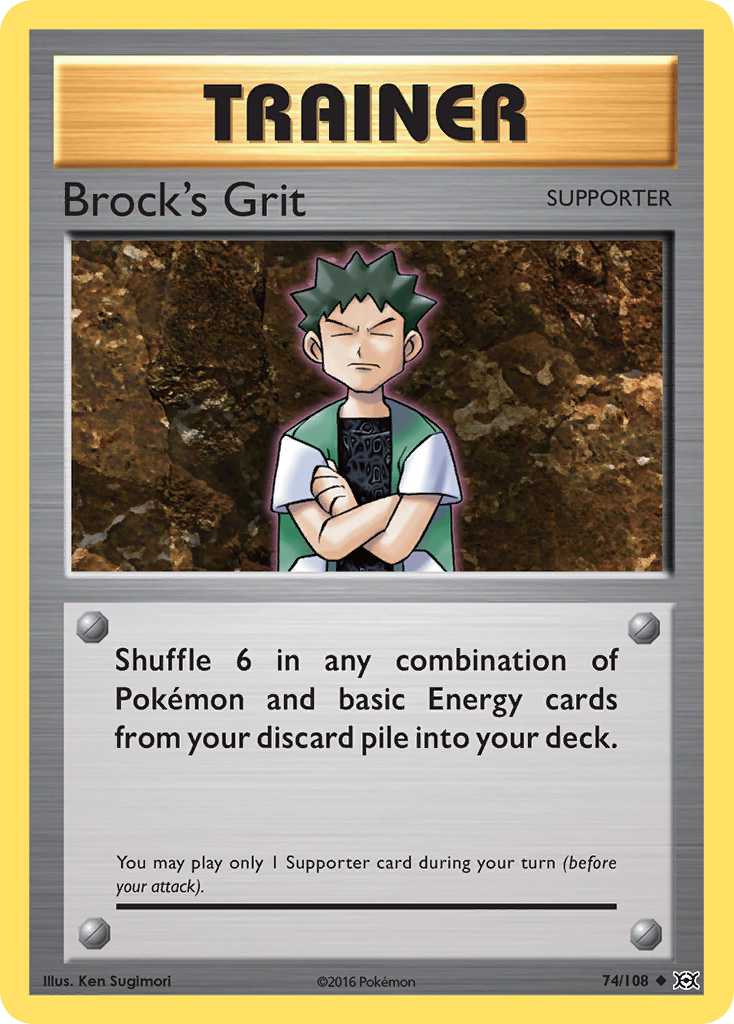 Brock's Grit (74/108) [XY: Evolutions] | North Valley Games