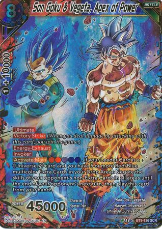Son Goku & Vegeta, Apex of Power (BT9-136) [Universal Onslaught] | North Valley Games