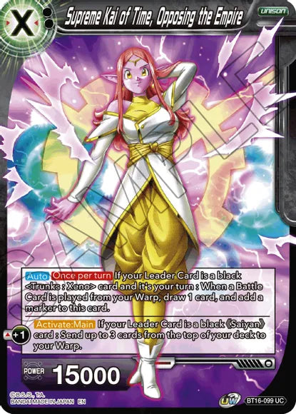 Supreme Kai of Time, Opposing the Empire (BT16-099) [Realm of the Gods] | North Valley Games