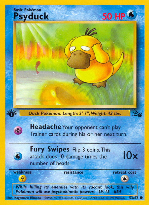 Psyduck (53/62) [Fossil 1st Edition] | North Valley Games