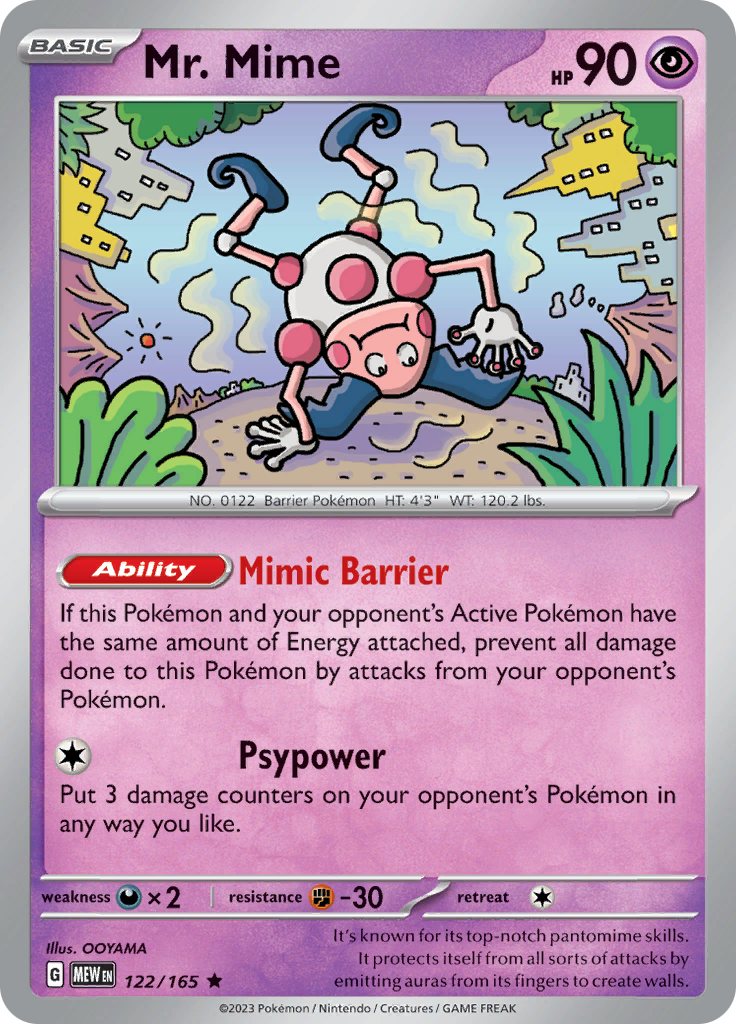 Mr. Mime (122/165) [Scarlet & Violet: 151] | North Valley Games