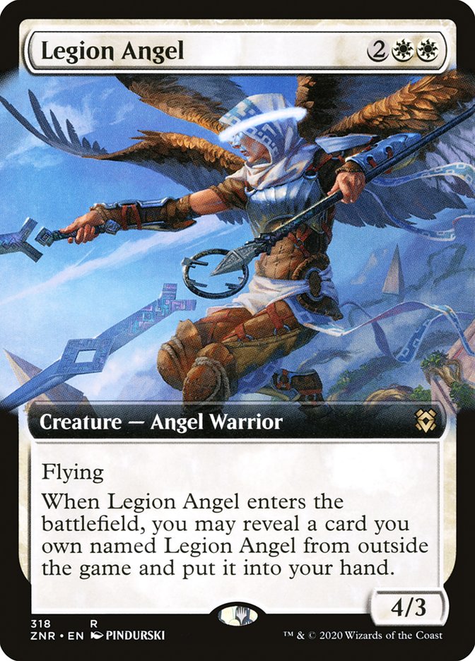 Legion Angel (Extended Art) [Zendikar Rising] | North Valley Games