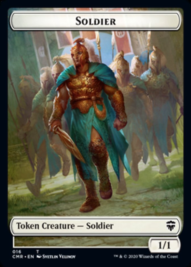 Cat // Soldier Double-Sided Token [Commander Legends Tokens] | North Valley Games