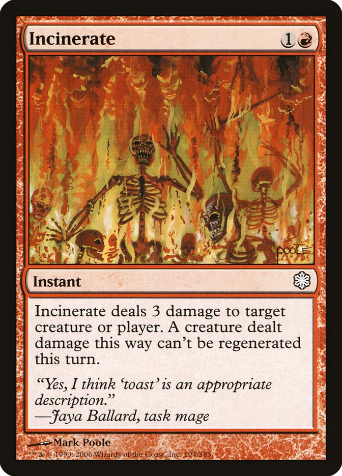 Incinerate [Coldsnap Theme Decks] | North Valley Games